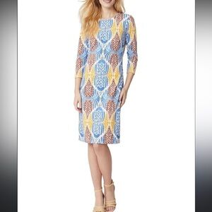 NWT Elegant J. McLaughlin Patterned Dress